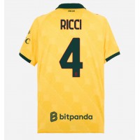 AC Milan Samuele Ricci #4 Tretí futbalový dres 2025-26 Krátky Rukáv